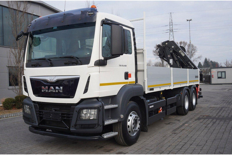 MAN TGS 26.400 + HIAB 244 EP-4 HIDUO crane - Vrachtwagen met open laadbak, Kraanwagen: afbeelding 3 MAN TGS 26.400 + HIAB 244 EP-4 HIDUO crane - Vrachtwagen met open laadbak, Kraanwagen: afbeelding 3