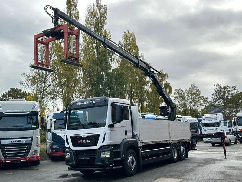 MAN TGS 26.440 6x2 Flatbed + Crane Hiab 177 K - Vrachtwagen met open laadbak, Kraanwagen: afbeelding 4 MAN TGS 26.440 6x2 Flatbed + Crane Hiab 177 K - Vrachtwagen met open laadbak, Kraanwagen: afbeelding 4
