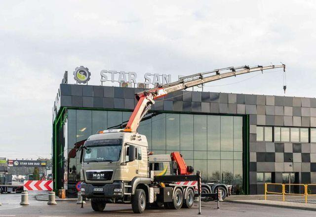 MAN TGS 26.480 6x6 PALFINGER PK 34002 SH Crane Winc - Vrachtwagen met open laadbak, Kraanwagen: afbeelding 1 MAN TGS 26.480 6x6 PALFINGER PK 34002 SH Crane Winc - Vrachtwagen met open laadbak, Kraanwagen: afbeelding 1