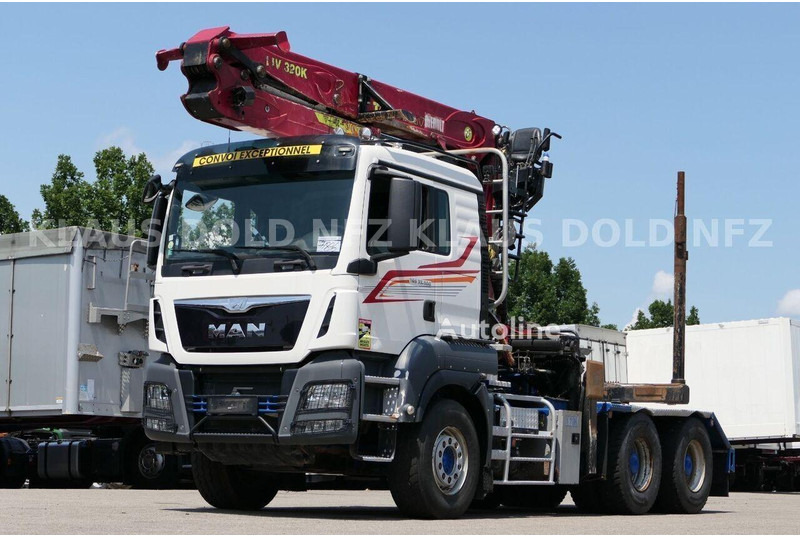 MAN TGS 33.500 - Timper truck+crane - Houttransport, Kraanwagen: afbeelding 1 MAN TGS 33.500 - Timper truck+crane - Houttransport, Kraanwagen: afbeelding 1