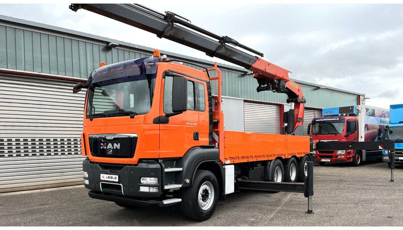 MAN TGS 35.480 8x4 Crane Palfinger PK 50002EH - Vrachtwagen met open laadbak, Kraanwagen: afbeelding 1 MAN TGS 35.480 8x4 Crane Palfinger PK 50002EH - Vrachtwagen met open laadbak, Kraanwagen: afbeelding 1