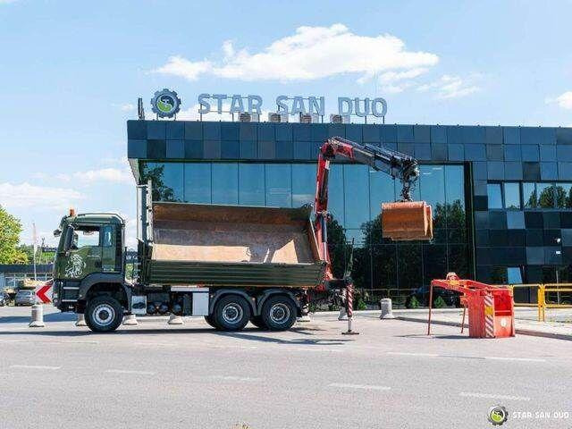 MAN TGS 35.480 PALFINGER PK 20002 HDS Grapple Tippe - Kipper vrachtwagen, Kraanwagen: afbeelding 1 MAN TGS 35.480 PALFINGER PK 20002 HDS Grapple Tippe - Kipper vrachtwagen, Kraanwagen: afbeelding 1
