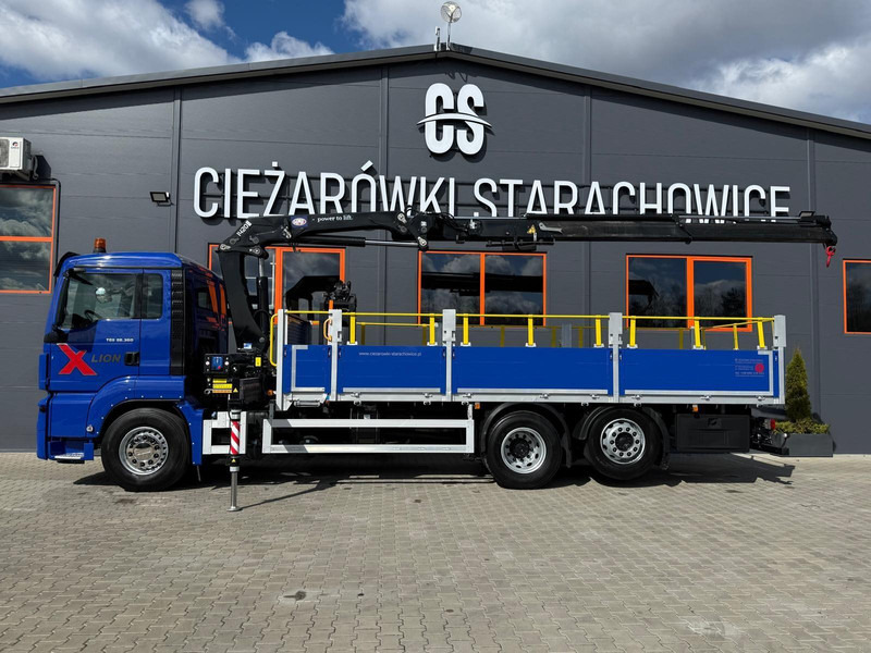 MAN TGS TGX 26.360 / E6 / 143tys km !!! skrzynia + żuraw HMF / manua - Vrachtwagen met open laadbak, Kraanwagen: afbeelding 2 MAN TGS TGX 26.360 / E6 / 143tys km !!! skrzynia + żuraw HMF / manua - Vrachtwagen met open laadbak, Kraanwagen: afbeelding 2
