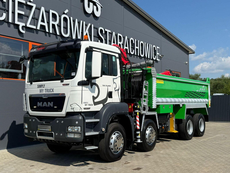 MAN TGS TGX 35.400 // 8x4 // E5 // wywrotka kiper + HDS z czerpakiem - Kipper vrachtwagen, Kraanwagen: afbeelding 2 MAN TGS TGX 35.400 // 8x4 // E5 // wywrotka kiper + HDS z czerpakiem - Kipper vrachtwagen, Kraanwagen: afbeelding 2