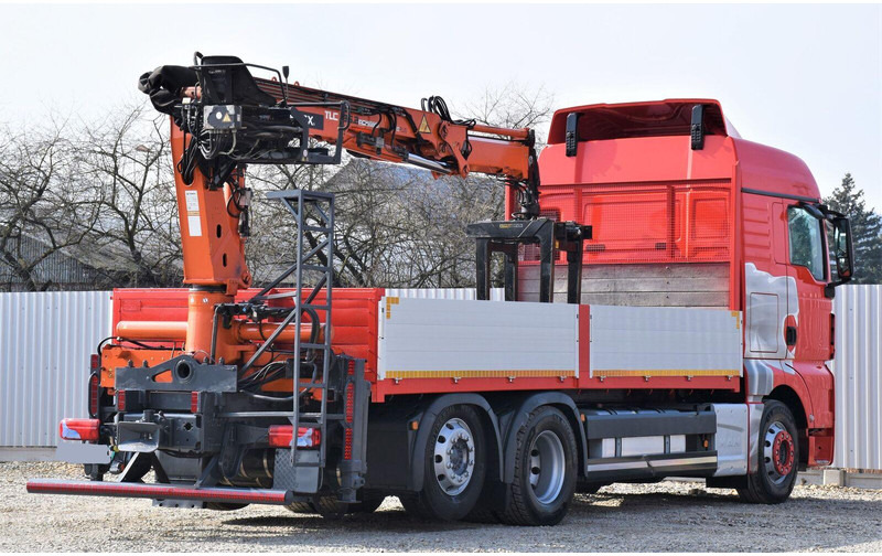 Vrachtwagen met open laadbak, Kraanwagen MAN TGX 26.440: afbeelding 6
