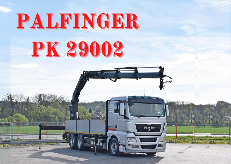 MAN TGX 26.440 Pritsche 6,40 m* PK 29002+FUNK *6x4 - Vrachtwagen met open laadbak, Kraanwagen: afbeelding 1 MAN TGX 26.440 Pritsche 6,40 m* PK 29002+FUNK *6x4 - Vrachtwagen met open laadbak, Kraanwagen: afbeelding 1