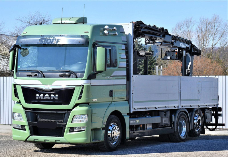 MAN TGX 26.440 Pritsche 6,60 m* ATLAS 125.2V-A12VB - Vrachtwagen met open laadbak, Kraanwagen: afbeelding 4 MAN TGX 26.440 Pritsche 6,60 m* ATLAS 125.2V-A12VB - Vrachtwagen met open laadbak, Kraanwagen: afbeelding 4