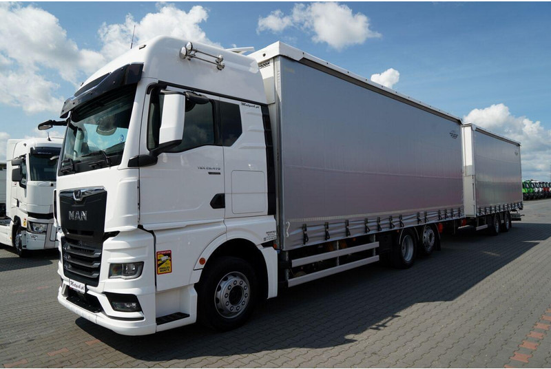 MAN TGX 26.470 / ZESTAW TANDEM 120 M3 / PRZEJAZDOWY / I-PARK COOL / - Schuifzeilen vrachtwagen: afbeelding 2 MAN TGX 26.470 / ZESTAW TANDEM 120 M3 / PRZEJAZDOWY / I-PARK COOL / - Schuifzeilen vrachtwagen: afbeelding 2