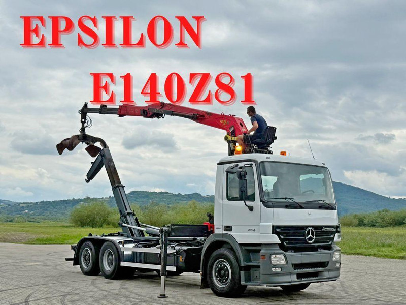 Mercedes-Benz ACTROS 2541 ABROLLKIPPER EPSILON E140Z81 TOP - Haakarmsysteem vrachtwagen, Kraanwagen: afbeelding 1 Mercedes-Benz ACTROS 2541 ABROLLKIPPER EPSILON E140Z81 TOP - Haakarmsysteem vrachtwagen, Kraanwagen: afbeelding 1