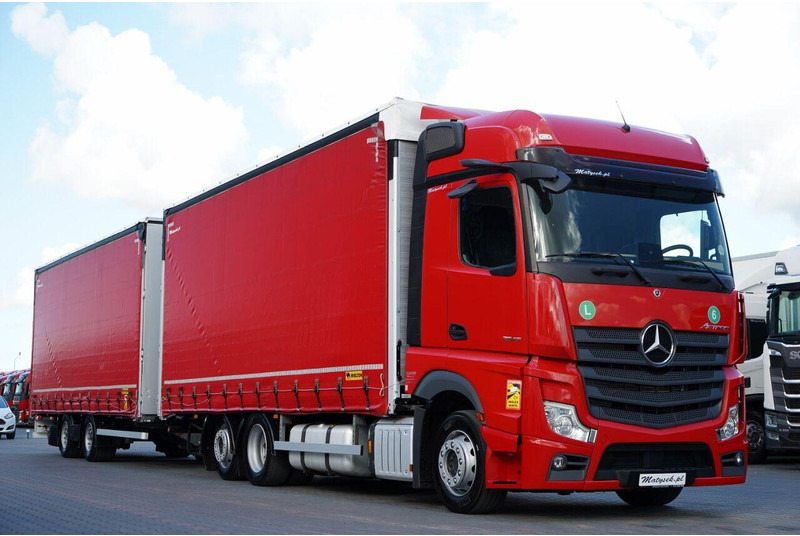 Mercedes-Benz ACTROS 2545 / ZESTAW TANDEM 120 M3 / PRZEJAZDOWY / 6x2 / OŚ POD - Schuifzeilen vrachtwagen: afbeelding 1 Mercedes-Benz ACTROS 2545 / ZESTAW TANDEM 120 M3 / PRZEJAZDOWY / 6x2 / OŚ POD - Schuifzeilen vrachtwagen: afbeelding 1