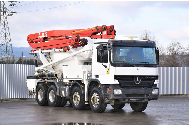 Mercedes-Benz ACTROS 3241* Betonpumpe 21m *8x4 * Top Zustand - Betonpomp: afbeelding 1 Mercedes-Benz ACTROS 3241* Betonpumpe 21m *8x4 * Top Zustand - Betonpomp: afbeelding 1