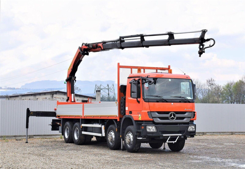 Mercedes-Benz ACTROS 3241 - Vrachtwagen met open laadbak, Kraanwagen: afbeelding 2 Mercedes-Benz ACTROS 3241 - Vrachtwagen met open laadbak, Kraanwagen: afbeelding 2