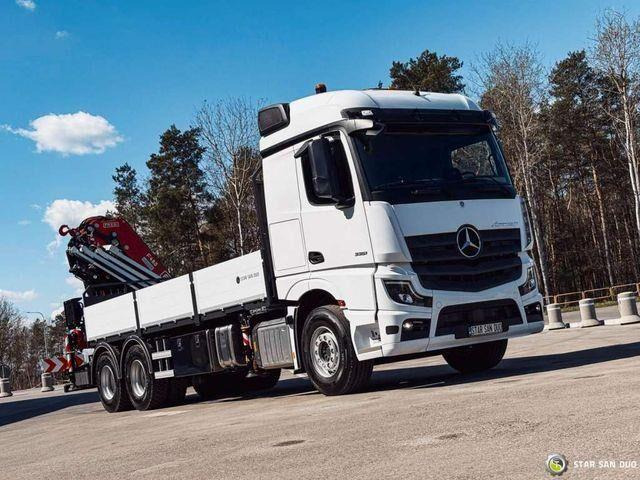Mercedes-Benz ACTROS 3351 NEW 6x4 Fassi F485 Crane - Vrachtwagen met open laadbak, Kraanwagen: afbeelding 2 Mercedes-Benz ACTROS 3351 NEW 6x4 Fassi F485 Crane - Vrachtwagen met open laadbak, Kraanwagen: afbeelding 2