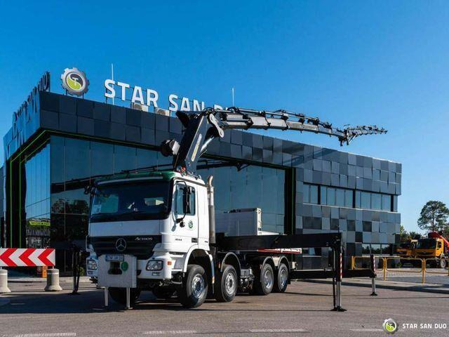 Mercedes-Benz ACTROS 4144 8x4 PALFINGER PK 85002 - Vrachtwagen met open laadbak, Kraanwagen: afbeelding 3 Mercedes-Benz ACTROS 4144 8x4 PALFINGER PK 85002 - Vrachtwagen met open laadbak, Kraanwagen: afbeelding 3