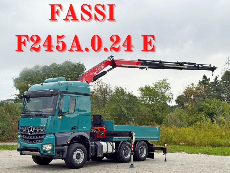 Mercedes-Benz AROCS 2548* FASSI F245A.0.24 E + FUNK / 6x4 *TOP - Vrachtwagen met open laadbak, Kraanwagen: afbeelding 1 Mercedes-Benz AROCS 2548* FASSI F245A.0.24 E + FUNK / 6x4 *TOP - Vrachtwagen met open laadbak, Kraanwagen: afbeelding 1