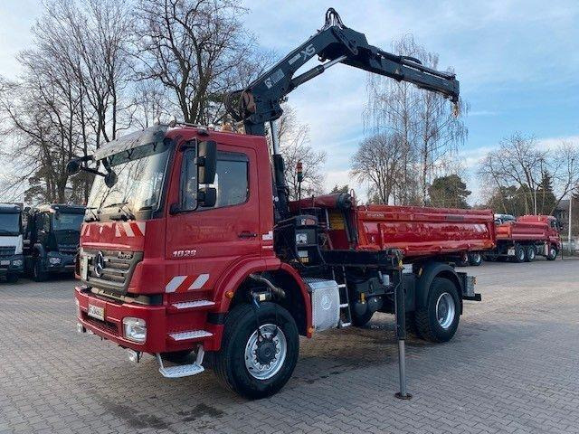 Mercedes-Benz AXOR 1829 - Kipper vrachtwagen, Kraanwagen: afbeelding 1 Mercedes-Benz AXOR 1829 - Kipper vrachtwagen, Kraanwagen: afbeelding 1