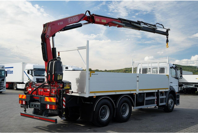 Mercedes-Benz / AXOR 2633 / 6X4 / SKRZYNIOWY - 6,55 M / MOCNA PODŁOGA / HDS FA - Vrachtwagen met open laadbak, Kraanwagen: afbeelding 5 Mercedes-Benz / AXOR 2633 / 6X4 / SKRZYNIOWY - 6,55 M / MOCNA PODŁOGA / HDS FA - Vrachtwagen met open laadbak, Kraanwagen: afbeelding 5