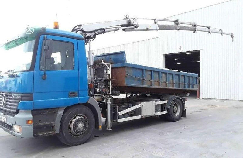 Mercedes-Benz Actros 1835 - Vrachtwagen met open laadbak, Kraanwagen: afbeelding 1 Mercedes-Benz Actros 1835 - Vrachtwagen met open laadbak, Kraanwagen: afbeelding 1