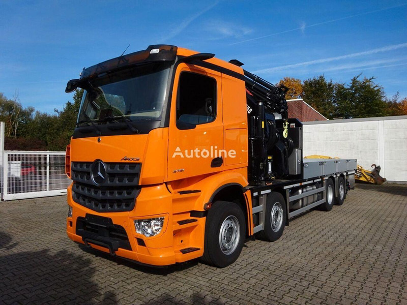 Mercedes-Benz Arocs 3751 - Flatbed+crane - Vrachtwagen met open laadbak, Kraanwagen: afbeelding 1 Mercedes-Benz Arocs 3751 - Flatbed+crane - Vrachtwagen met open laadbak, Kraanwagen: afbeelding 1