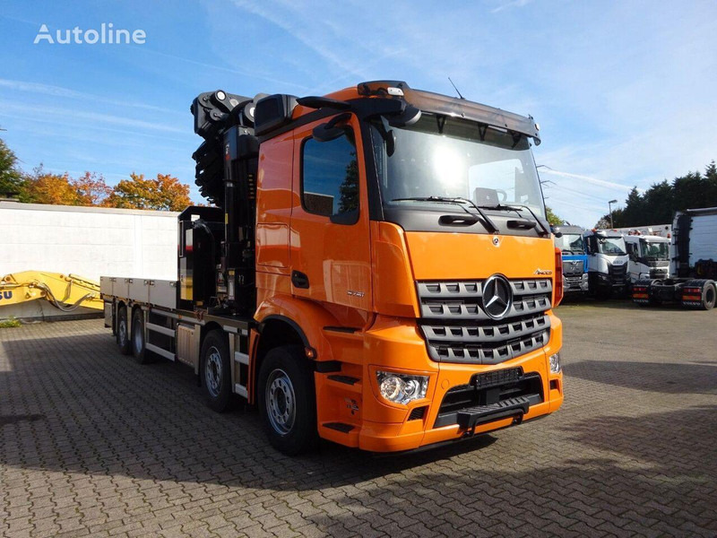 Mercedes-Benz Arocs 3751 - Flatbed+crane - Vrachtwagen met open laadbak, Kraanwagen: afbeelding 2 Mercedes-Benz Arocs 3751 - Flatbed+crane - Vrachtwagen met open laadbak, Kraanwagen: afbeelding 2