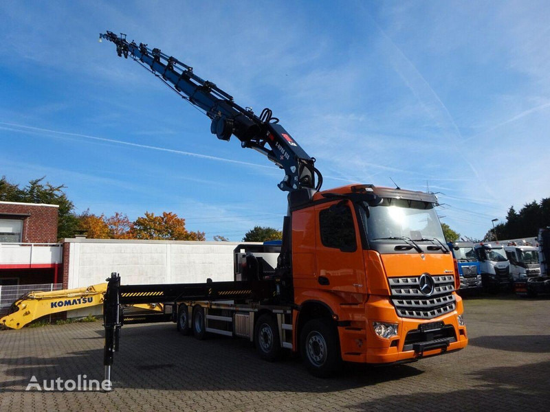 Mercedes-Benz Arocs 3751 - Flatbed+crane - Vrachtwagen met open laadbak, Kraanwagen: afbeelding 3 Mercedes-Benz Arocs 3751 - Flatbed+crane - Vrachtwagen met open laadbak, Kraanwagen: afbeelding 3