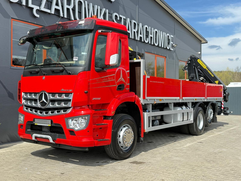 Mercedes-Benz Arocs Actros 2532 / E6 / 6x2 / skrzynia + żuraw Palfinger / budo - Vrachtwagen met open laadbak, Kraanwagen: afbeelding 2 Mercedes-Benz Arocs Actros 2532 / E6 / 6x2 / skrzynia + żuraw Palfinger / budo - Vrachtwagen met open laadbak, Kraanwagen: afbeelding 2