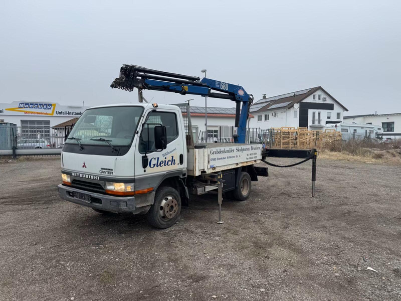 Mitsubishi Canter FE649 - Flatbed truck + crane - Vrachtwagen met open laadbak, Kraanwagen: afbeelding 3 Mitsubishi Canter FE649 - Flatbed truck + crane - Vrachtwagen met open laadbak, Kraanwagen: afbeelding 3