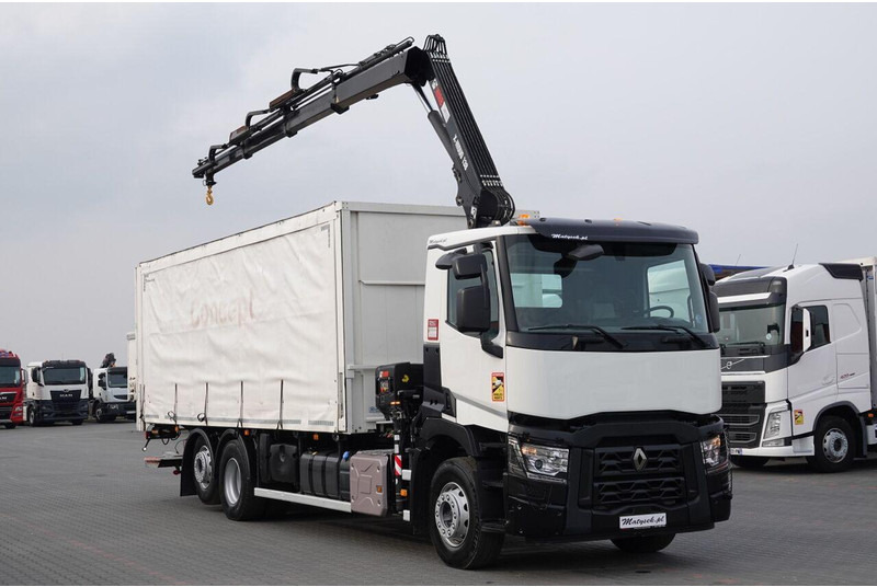 Renault C 380 / 6x2 / SKRZYNIOWY / HDS HIAB 138 B-3 WYSÓW 10,5 M / ROTAT - Schuifzeilen vrachtwagen: afbeelding 1 Renault C 380 / 6x2 / SKRZYNIOWY / HDS HIAB 138 B-3 WYSÓW 10,5 M / ROTAT - Schuifzeilen vrachtwagen: afbeelding 1