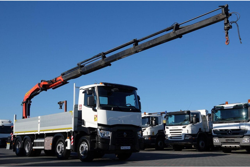 Renault C 430 / 8x4 / SKRZYNIOWY 7 M + HDS PALFINGER 33002 -wysów: 14,5 - Vrachtwagen met open laadbak, Kraanwagen: afbeelding 5 Renault C 430 / 8x4 / SKRZYNIOWY 7 M + HDS PALFINGER 33002 -wysów: 14,5 - Vrachtwagen met open laadbak, Kraanwagen: afbeelding 5