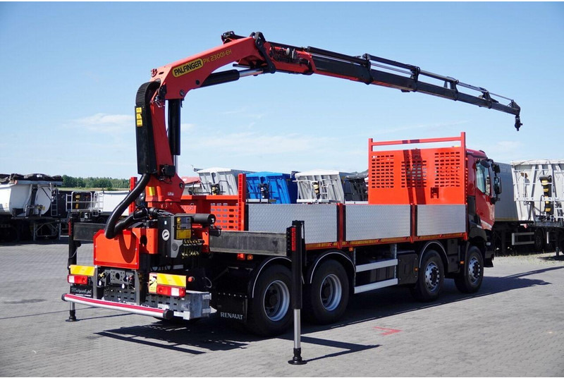 Renault C 430 / 8x4 / SKRZYNIOWY 7 M + HDS PALFINGER PK 2300-EH / WYSÓW - Vrachtwagen met open laadbak, Kraanwagen: afbeelding 4 Renault C 430 / 8x4 / SKRZYNIOWY 7 M + HDS PALFINGER PK 2300-EH / WYSÓW - Vrachtwagen met open laadbak, Kraanwagen: afbeelding 4