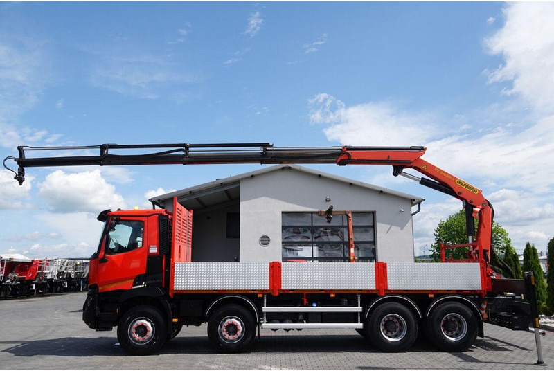 Renault C 430 / 8x4 / SKRZYNIOWY 7 M + HDS PALFINGER PK 24001-K C / WYSÓ - Vrachtwagen met open laadbak, Kraanwagen: afbeelding 4 Renault C 430 / 8x4 / SKRZYNIOWY 7 M + HDS PALFINGER PK 24001-K C / WYSÓ - Vrachtwagen met open laadbak, Kraanwagen: afbeelding 4