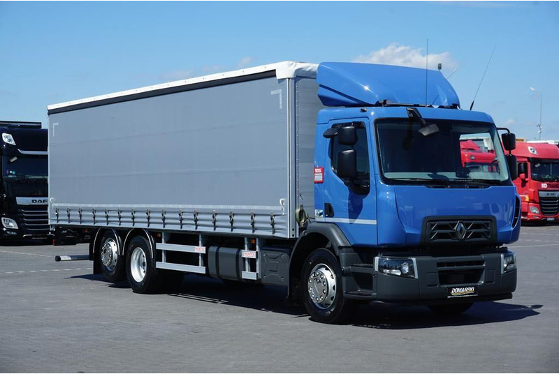 Renault D 320 / EURO 6 / FIRANKA / 21 PALET / ŁAD. 16 390 KG - Schuifzeilen vrachtwagen: afbeelding 1 Renault D 320 / EURO 6 / FIRANKA / 21 PALET / ŁAD. 16 390 KG - Schuifzeilen vrachtwagen: afbeelding 1