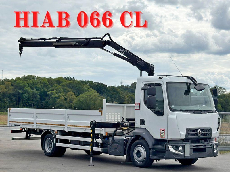 Renault D12.210 * HIAB 066 CL * TOPZUSTAND - Vrachtwagen met open laadbak, Kraanwagen: afbeelding 1 Renault D12.210 * HIAB 066 CL * TOPZUSTAND - Vrachtwagen met open laadbak, Kraanwagen: afbeelding 1
