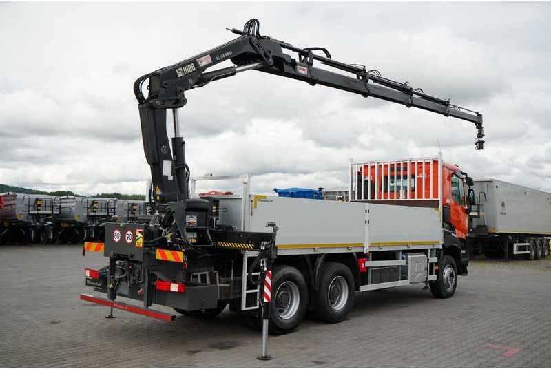 Renault K 380 / 6X4 / SKRZYNIOWY 6.2 M / + HDS HIAB 166 ES-4 / MAX UDŹWI - Vrachtwagen met open laadbak, Kraanwagen: afbeelding 4 Renault K 380 / 6X4 / SKRZYNIOWY 6.2 M / + HDS HIAB 166 ES-4 / MAX UDŹWI - Vrachtwagen met open laadbak, Kraanwagen: afbeelding 4