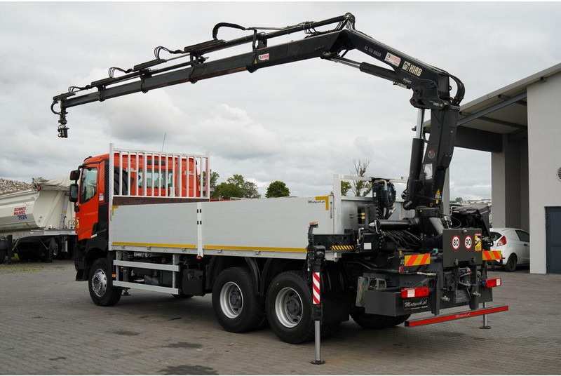 Renault K 380 / 6X4 / SKRZYNIOWY 6.2 M / + HDS HIAB 166 ES-4 / MAX UDŹWI - Vrachtwagen met open laadbak, Kraanwagen: afbeelding 3 Renault K 380 / 6X4 / SKRZYNIOWY 6.2 M / + HDS HIAB 166 ES-4 / MAX UDŹWI - Vrachtwagen met open laadbak, Kraanwagen: afbeelding 3