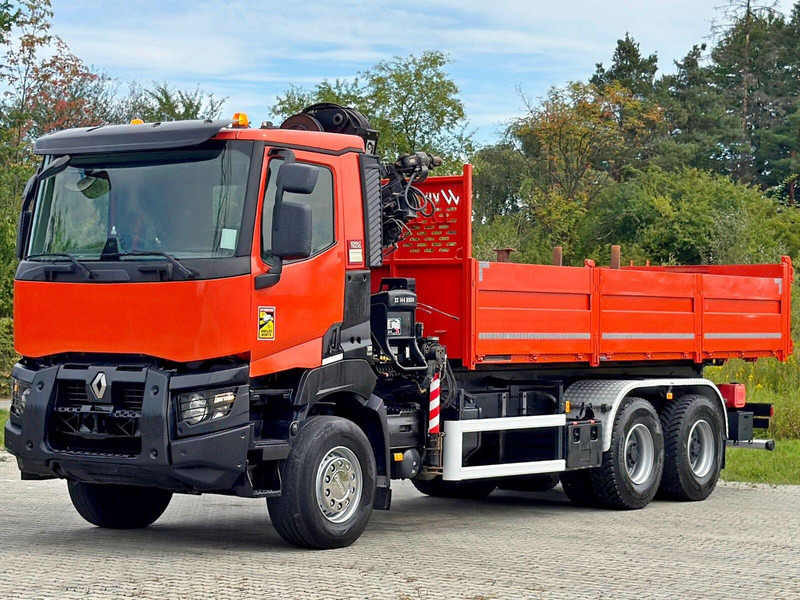 Renault K 380 * HIAB 144 BS - 3 HIDUO + FUNK * 6x4 * TOP - Kipper vrachtwagen, Kraanwagen: afbeelding 3 Renault K 380 * HIAB 144 BS - 3 HIDUO + FUNK * 6x4 * TOP - Kipper vrachtwagen, Kraanwagen: afbeelding 3