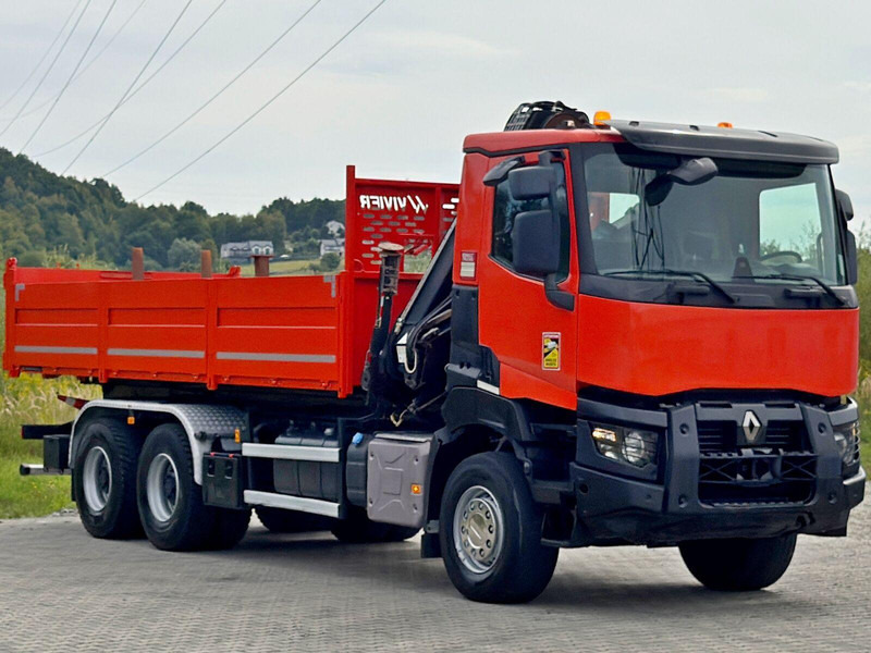 Renault K 380 * HIAB 144 BS - 3 HIDUO + FUNK * 6x4 * TOP - Kipper vrachtwagen, Kraanwagen: afbeelding 4 Renault K 380 * HIAB 144 BS - 3 HIDUO + FUNK * 6x4 * TOP - Kipper vrachtwagen, Kraanwagen: afbeelding 4