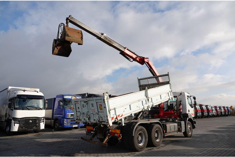 Renault KERAX 410 / 6x4 / WYWROTKA + HDS FASSI F150 / HYDROBURTA / BORDM - Kipper vrachtwagen, Kraanwagen: afbeelding 5 Renault KERAX 410 / 6x4 / WYWROTKA + HDS FASSI F150 / HYDROBURTA / BORDM - Kipper vrachtwagen, Kraanwagen: afbeelding 5