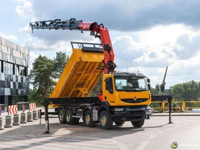 Renault KERAX 450 8x4 PALFINGER PK 60002 Crane Tipper - Kipper vrachtwagen, Kraanwagen: afbeelding 4 Renault KERAX 450 8x4 PALFINGER PK 60002 Crane Tipper - Kipper vrachtwagen, Kraanwagen: afbeelding 4