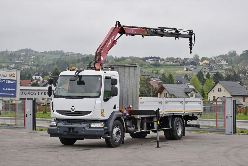 Renault MIDLUM 220 DXI *PRITSCHE 7,35m * KRAN + FUNK - Vrachtwagen met open laadbak, Kraanwagen: afbeelding 2 Renault MIDLUM 220 DXI *PRITSCHE 7,35m * KRAN + FUNK - Vrachtwagen met open laadbak, Kraanwagen: afbeelding 2