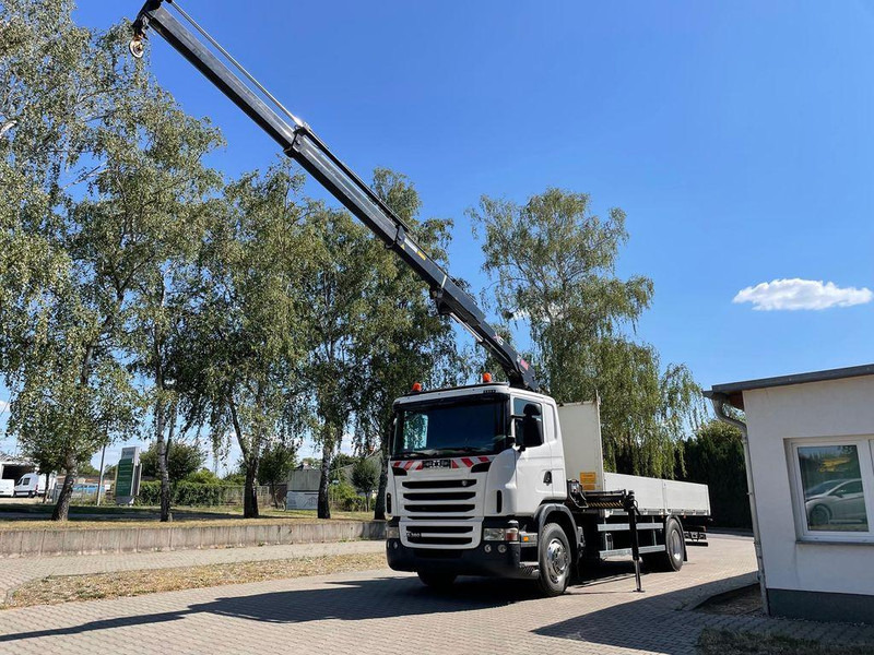 Scania G 380 Pritsche Kran Hiab 122B - Vrachtwagen met open laadbak, Kraanwagen: afbeelding 1 Scania G 380 Pritsche Kran Hiab 122B - Vrachtwagen met open laadbak, Kraanwagen: afbeelding 1