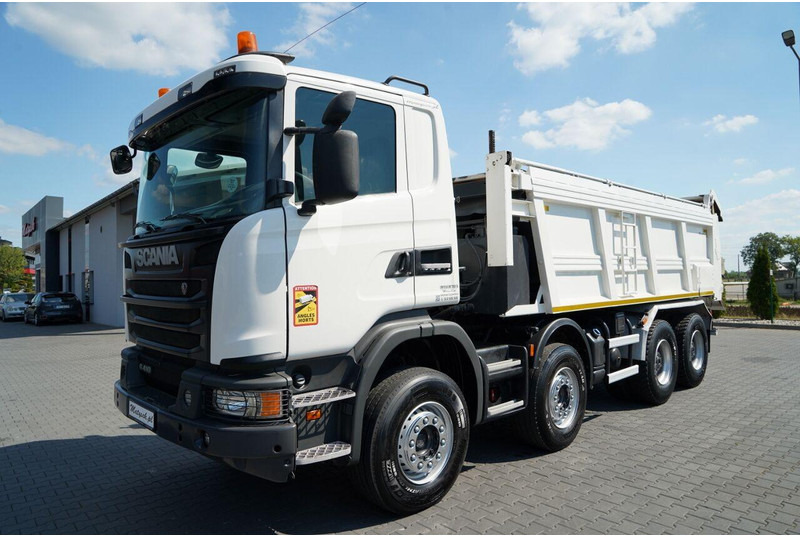 Scania G 410 / 8X4 / ZABUDOWA SAMOWYŁADOWCZA DO ASFALTU / 2X HYDROKLAPA - Asfaltafwerkmachine: afbeelding 2 Scania G 410 / 8X4 / ZABUDOWA SAMOWYŁADOWCZA DO ASFALTU / 2X HYDROKLAPA - Asfaltafwerkmachine: afbeelding 2