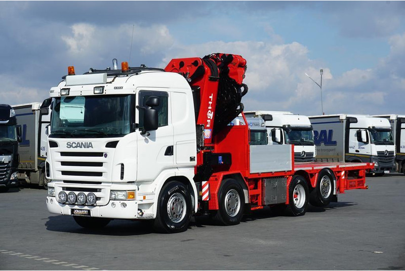 Scania G 480 / 8 X 2 / SKRZYNIOWY + HDS / HMF THOR - O K6 + JIB FJ 2000 - Vrachtwagen met open laadbak, Kraanwagen: afbeelding 3 Scania G 480 / 8 X 2 / SKRZYNIOWY + HDS / HMF THOR - O K6 + JIB FJ 2000 - Vrachtwagen met open laadbak, Kraanwagen: afbeelding 3