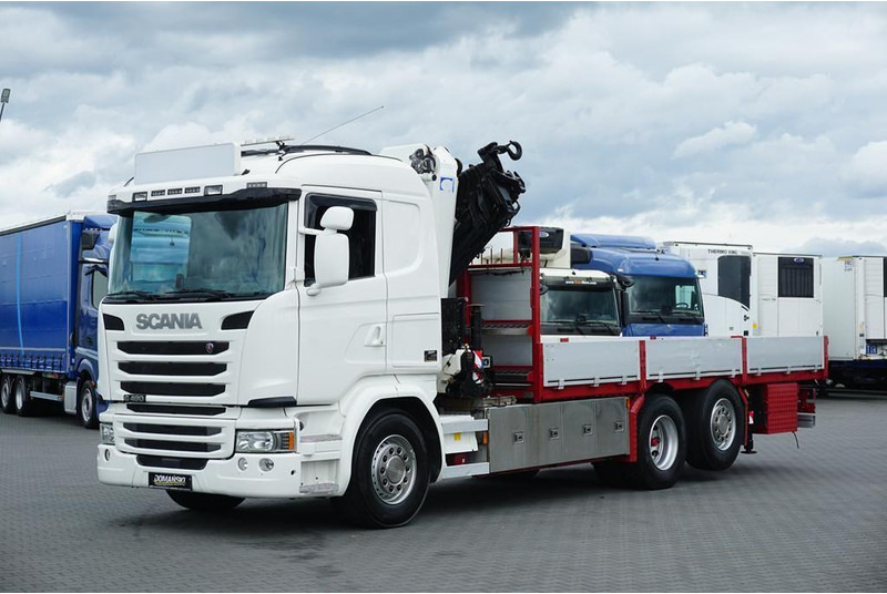 Scania G 490 / 6 X 2 / SKRZYNIOWY + HDS / HMF 3220 K7 / WYSIĘG 18,9 M - Vrachtwagen met open laadbak, Kraanwagen: afbeelding 2 Scania G 490 / 6 X 2 / SKRZYNIOWY + HDS / HMF 3220 K7 / WYSIĘG 18,9 M - Vrachtwagen met open laadbak, Kraanwagen: afbeelding 2