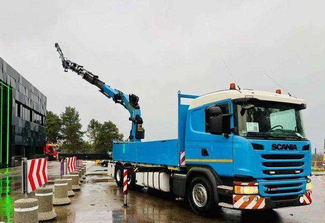 Scania G450 6x4 PALFINGER PK 42002 SH Fly Jib Crane - Vrachtwagen met open laadbak, Kraanwagen: afbeelding 3 Scania G450 6x4 PALFINGER PK 42002 SH Fly Jib Crane - Vrachtwagen met open laadbak, Kraanwagen: afbeelding 3