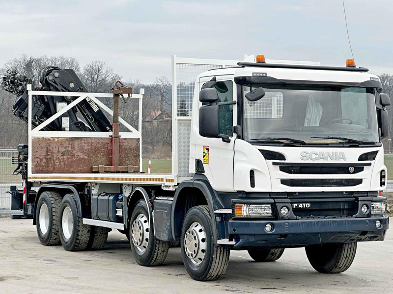 Scania P 410*PLATFORM 7,00m*HIAB 244 E-5 HIPRO+FUNK/8x4 - Vrachtwagen met open laadbak, Kraanwagen: afbeelding 3 Scania P 410*PLATFORM 7,00m*HIAB 244 E-5 HIPRO+FUNK/8x4 - Vrachtwagen met open laadbak, Kraanwagen: afbeelding 3