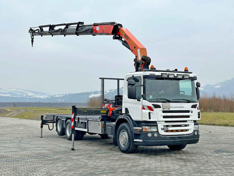 Scania P 420* PLATFORM 6,80m * PK 29002+FUNK * TOP - Vrachtwagen met open laadbak, Kraanwagen: afbeelding 2 Scania P 420* PLATFORM 6,80m * PK 29002+FUNK * TOP - Vrachtwagen met open laadbak, Kraanwagen: afbeelding 2