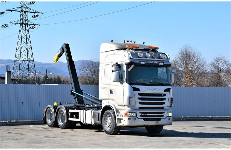Scania R 480 Abrollkipper * 6x4 * Top Zustand ! - Haakarmsysteem vrachtwagen: afbeelding 1 Scania R 480 Abrollkipper * 6x4 * Top Zustand ! - Haakarmsysteem vrachtwagen: afbeelding 1