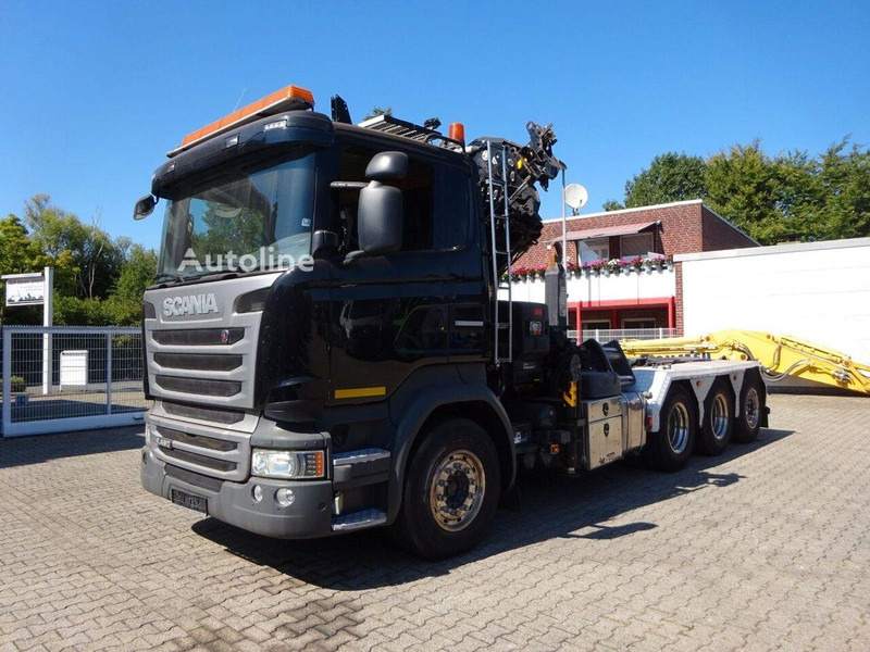 Scania R490 - Hook lift truck + crane 8x4 - Haakarmsysteem vrachtwagen, Kraanwagen: afbeelding 1 Scania R490 - Hook lift truck + crane 8x4 - Haakarmsysteem vrachtwagen, Kraanwagen: afbeelding 1