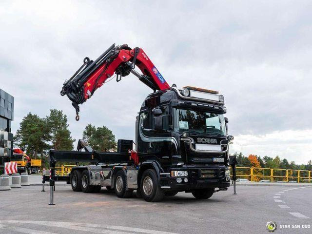 Scania R580 8x4 HMF 5020-K6, JOAB L20 5200AK Hooklift - Haakarmsysteem vrachtwagen, Kraanwagen: afbeelding 4 Scania R580 8x4 HMF 5020-K6, JOAB L20 5200AK Hooklift - Haakarmsysteem vrachtwagen, Kraanwagen: afbeelding 4